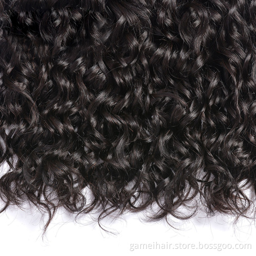 Water Wave Bundles 100% Virgin Brazilian Human Hair Bundle Wave for Black Women Closure Frontal